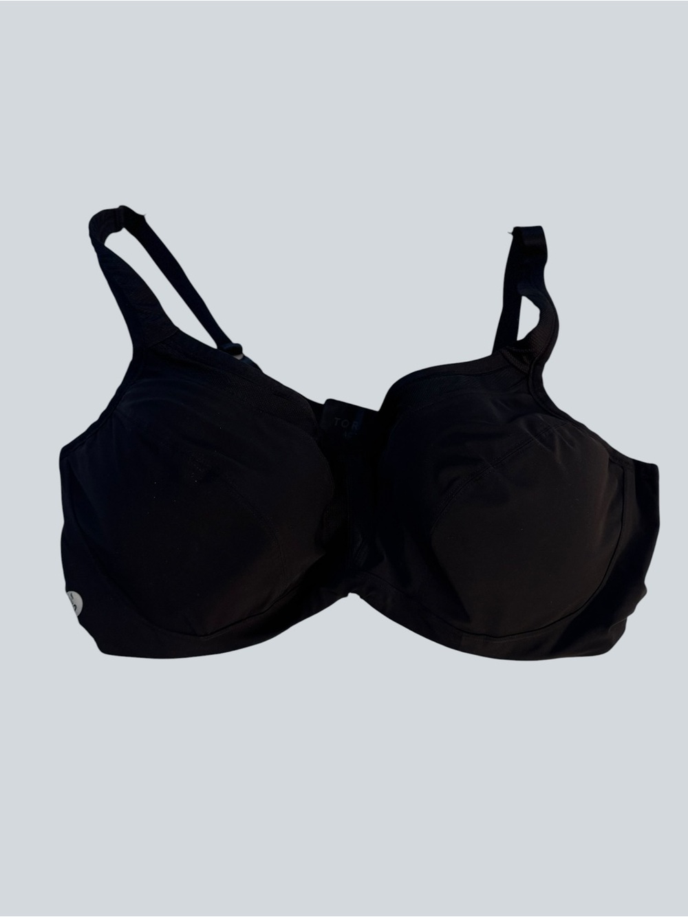 Torrid Mid Impact Underwire Sports Bra Black Plus Size 46 DDD